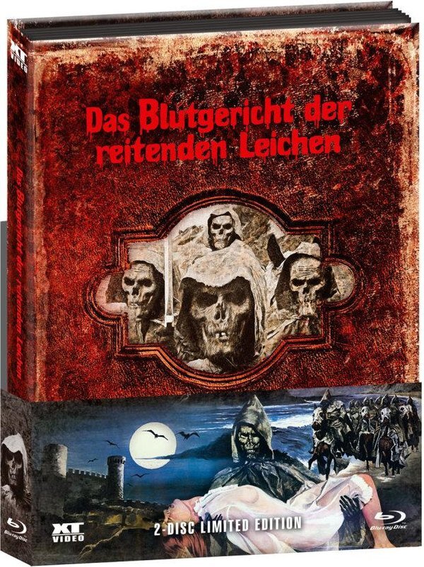 Das Blutgericht der reitenden Leichen (1975) Wattiert, Kinoversion, Limited Edition, Mediabook, Uncut, Blu-ray + DVD