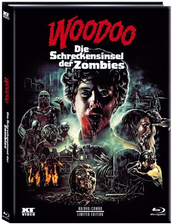 Woodoo - Die Schreckensinsel der Zombies (1979) Cover A, Limited Edition, Mediabook, Blu-ray + DVD