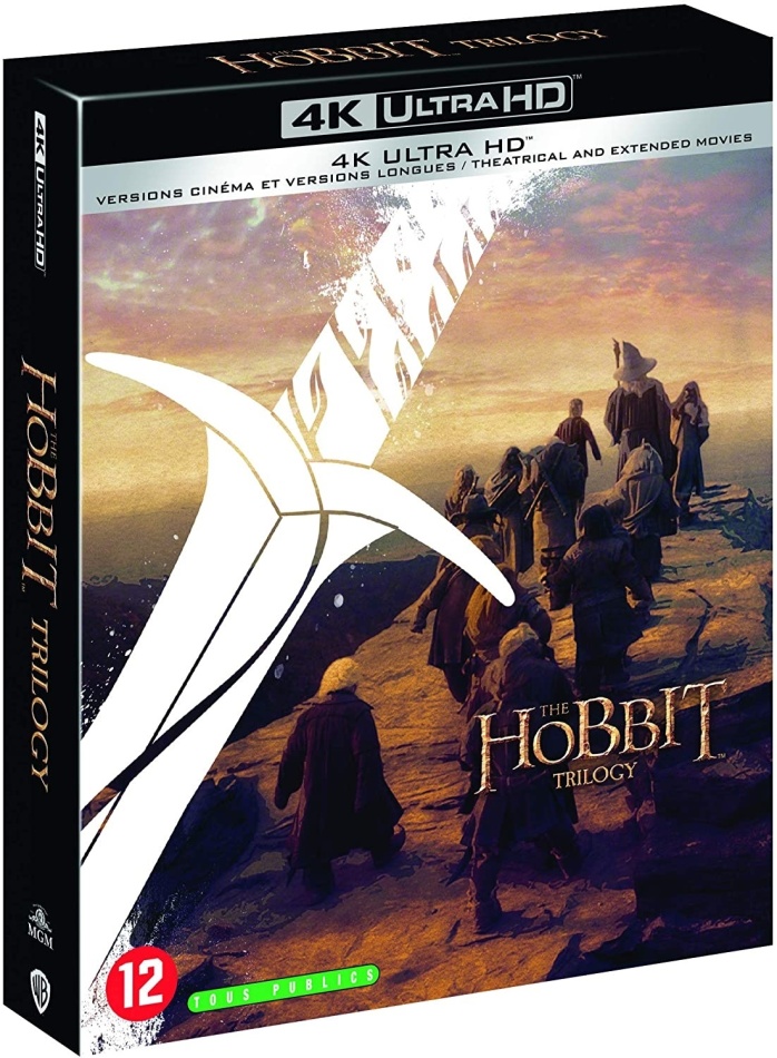 The Hobbit 1-3 - La Trilogie Kinoversion, Langfassung, 6 4K Ultra HDs
