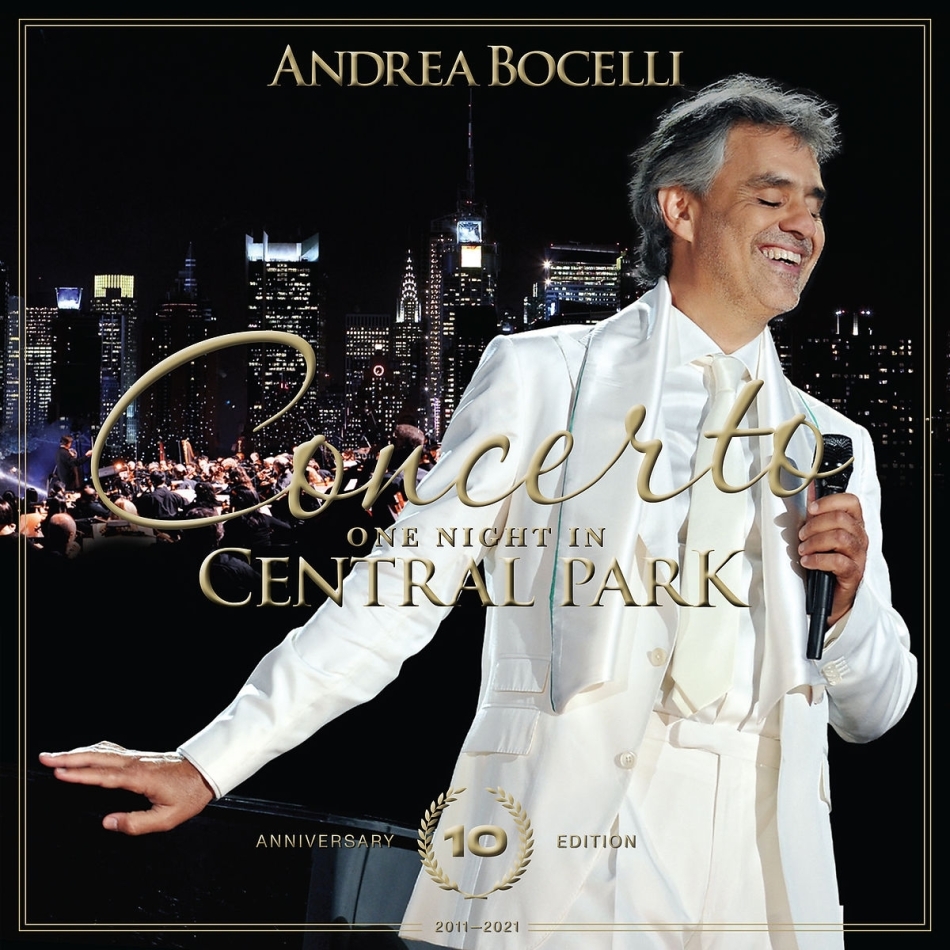 Andrea Bocelli - Concerto - One Night In Central Park 10th Anniversary Edition, Limited Edition, Gold Vinyl, 2 LPs