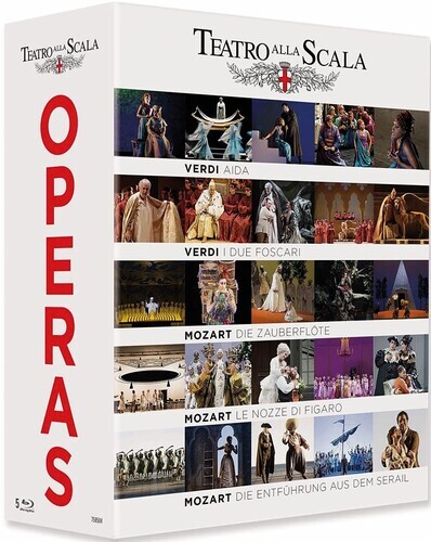 Various Artist - Teatro Alla Scala Operas - Aida / Die Zauberflöte / Le Nozze di Figaro / Die Entführung aus dem Serail 4 Blu-ray