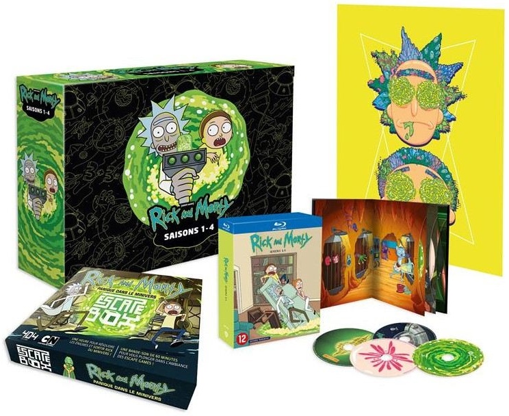 Rick and Morty - Saisons 1-4 Collector's Edition, Limited Edition, 4 Blu-rays
