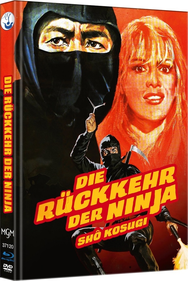Die Rückkehr der Ninja - Ninja 2 (1983) Cover B, Limited Edition, Mediabook, Blu-ray + DVD
