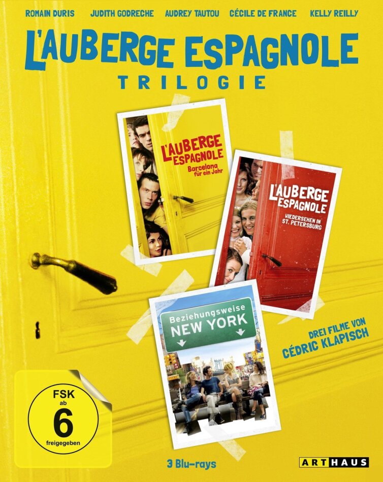 L'auberge espagnole Trilogie - L‘auberge espagnole / Wiedersehen in St. Petersburg / Beziehungsweise New York 3 Blu-rays