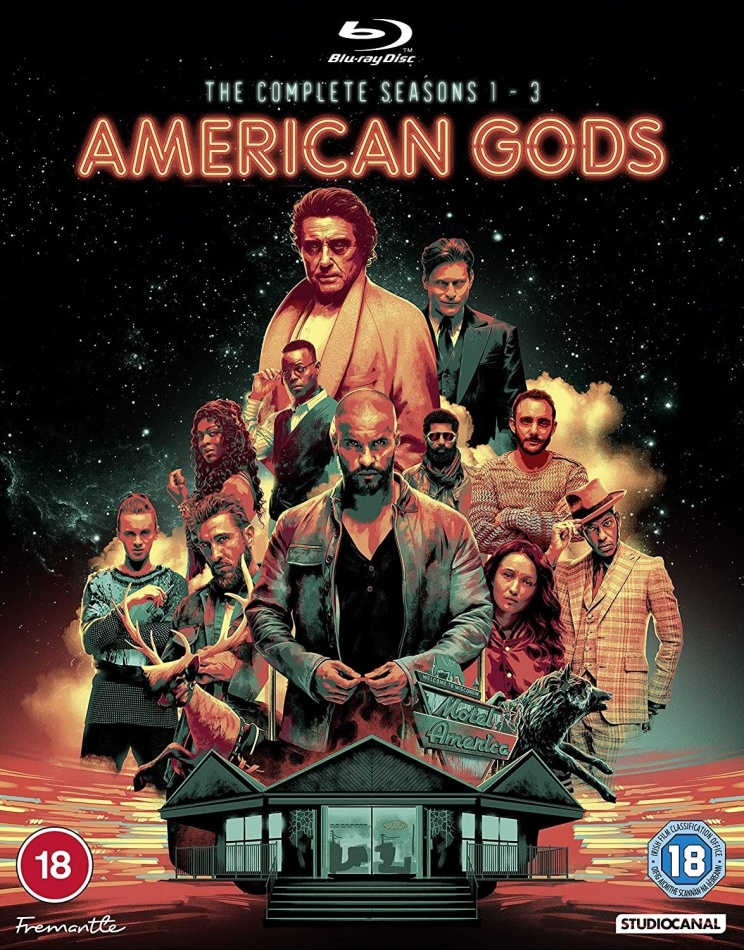 American Gods - Season 1-3 9 Blu-rays