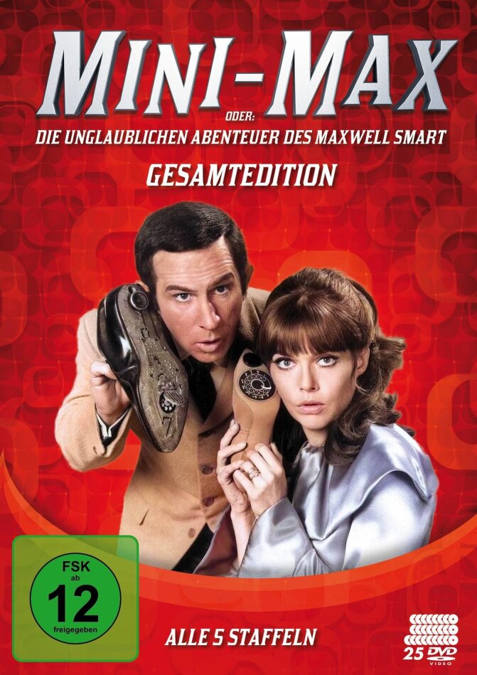 Mini-Max oder die unglaublichen Abenteuer des Maxwell Smart Fernsehjuwelen, Komplettbox, 25 DVDs