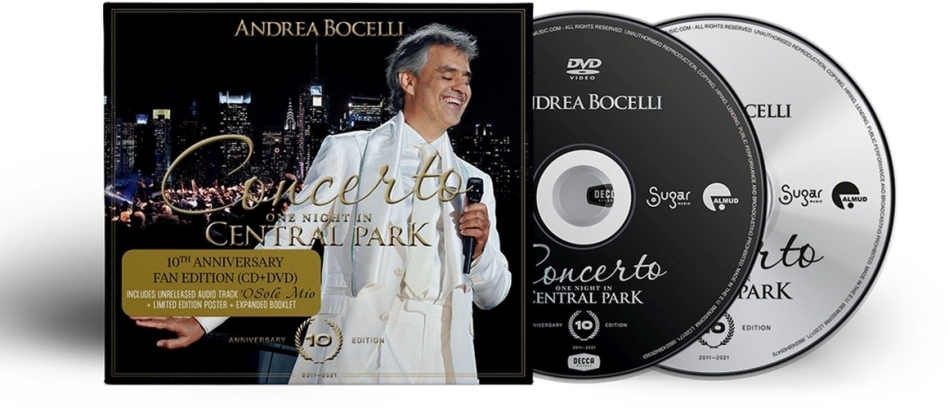 Andrea Bocelli - Concerto - One Night In Central Park CD + DVD