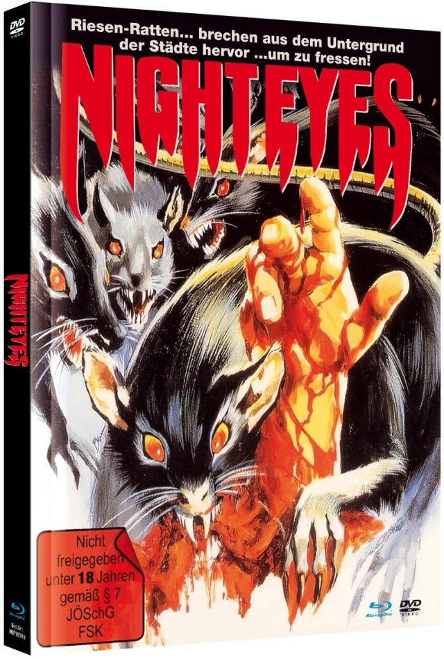 Night Eyes (1982) Cover B, Limited Edition, Mediabook, Blu-ray + DVD