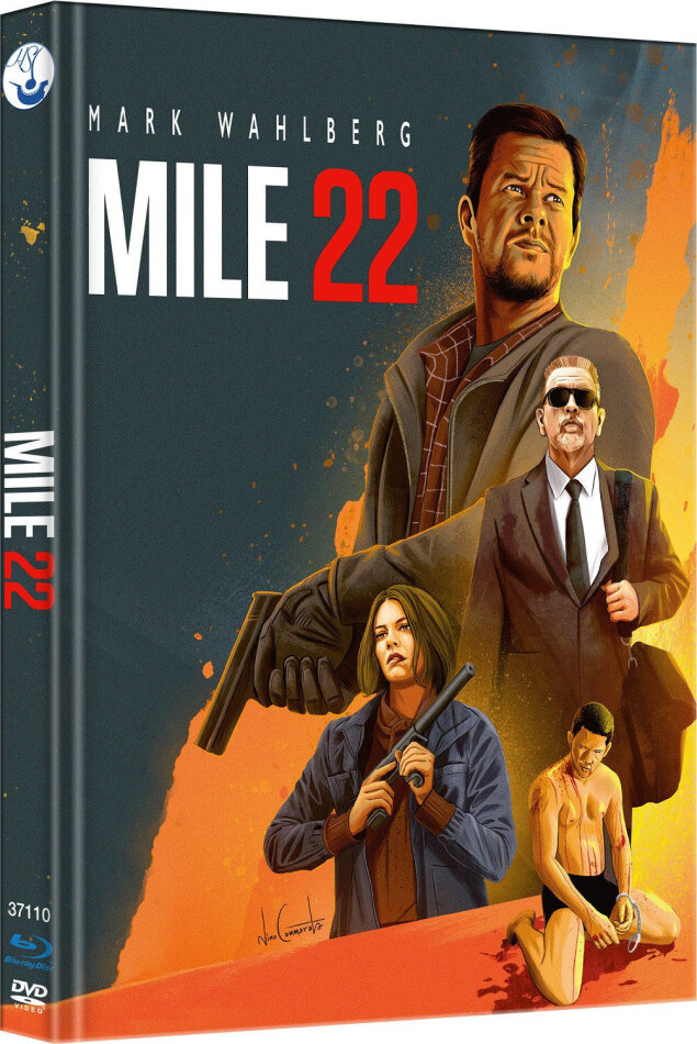 Mile 22 (2018) Cover A, Limited Edition, Mediabook, Blu-ray + DVD