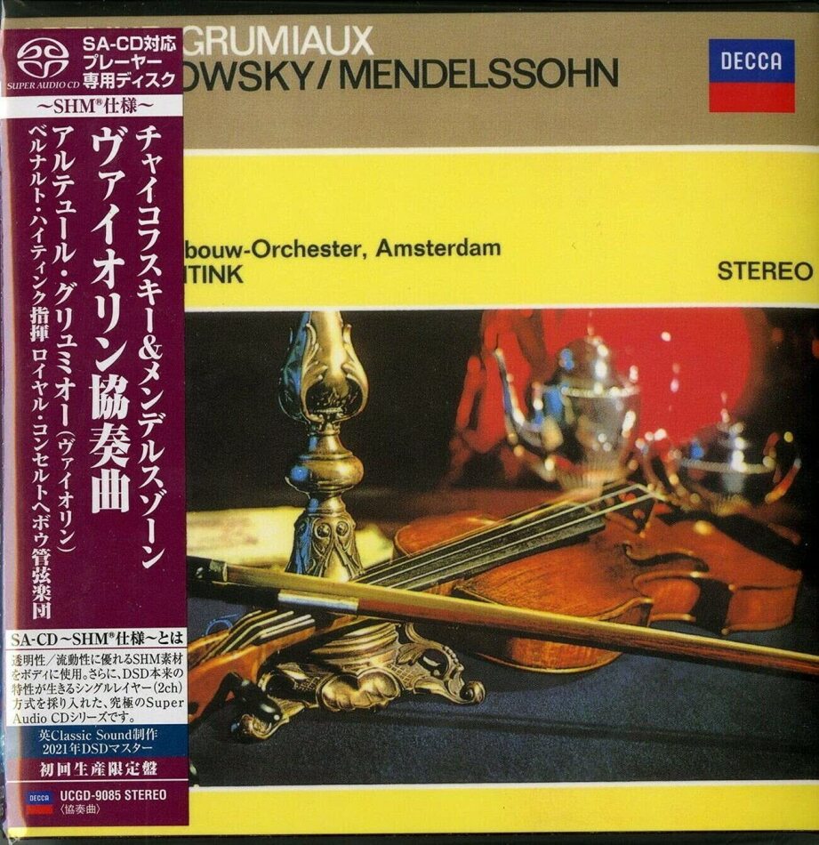 Peter Iljitsch Tschaikowsky (1840-1893), Felix Mendelssohn-Bartholdy (1809-1847), Bernard Haitink, Arthur Grumiaux & Concertgebow Orchestra Amsterdam - Violin Concertos Japan Edition, SACD