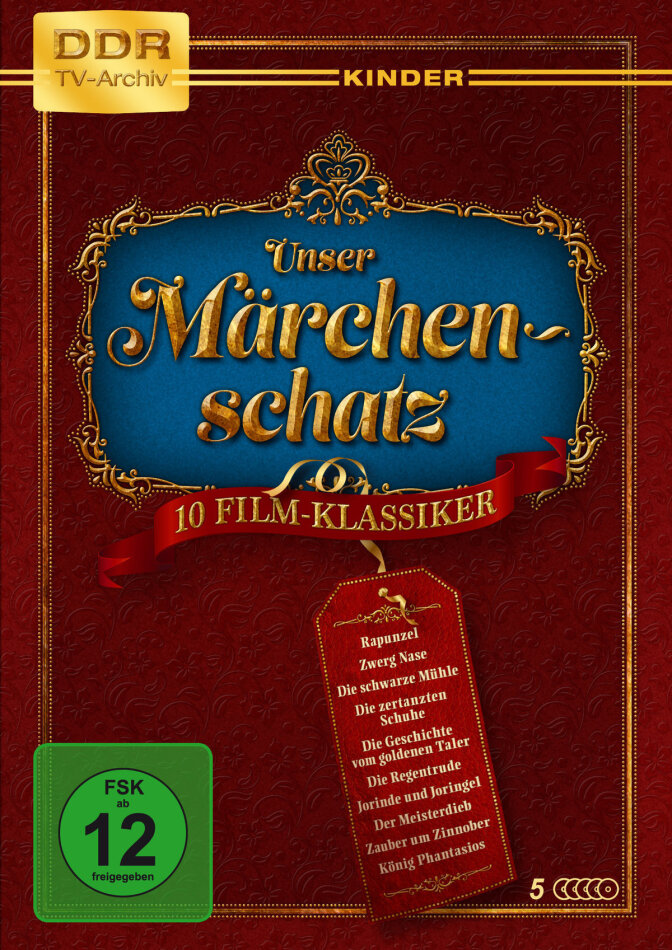 Unser Märchenschatz - 10 Film-Klassiker DDR TV-Archiv Kinder, 5 DVDs