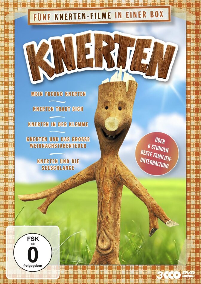 Knerten - Mein Freund Knerten / Knerten traut sich / Knerten in der Klemme / Knerten und das grosse Weihnachtsabenteuer / Knerten und die Seeschlange 3 DVDs