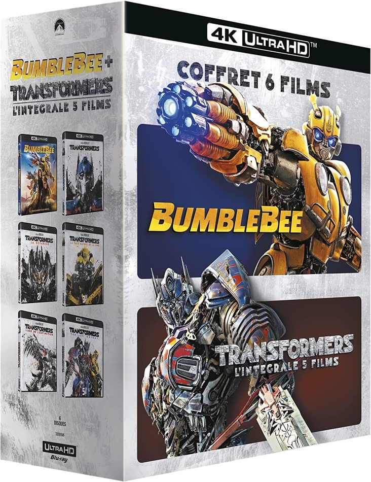 Transformers - L'intégrale 5 films + Bumblebee Nouvelle Edition, 6 4K Ultra HDs
