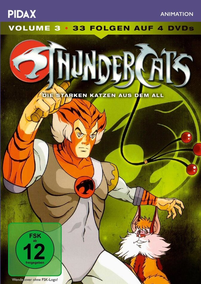 Thundercats - Die starken Katzen aus dem All - Vol. 3 Pidax Animation, 4 DVDs