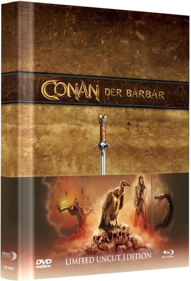 Conan (1982) Wattiert, Édition Collector Limitée, Mediabook, Uncut, Blu-ray + DVD