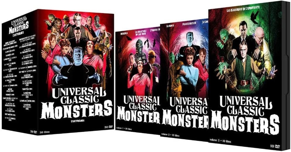 Universal Classic Monsters - L'Anthologie - 30 Films 30 DVDs