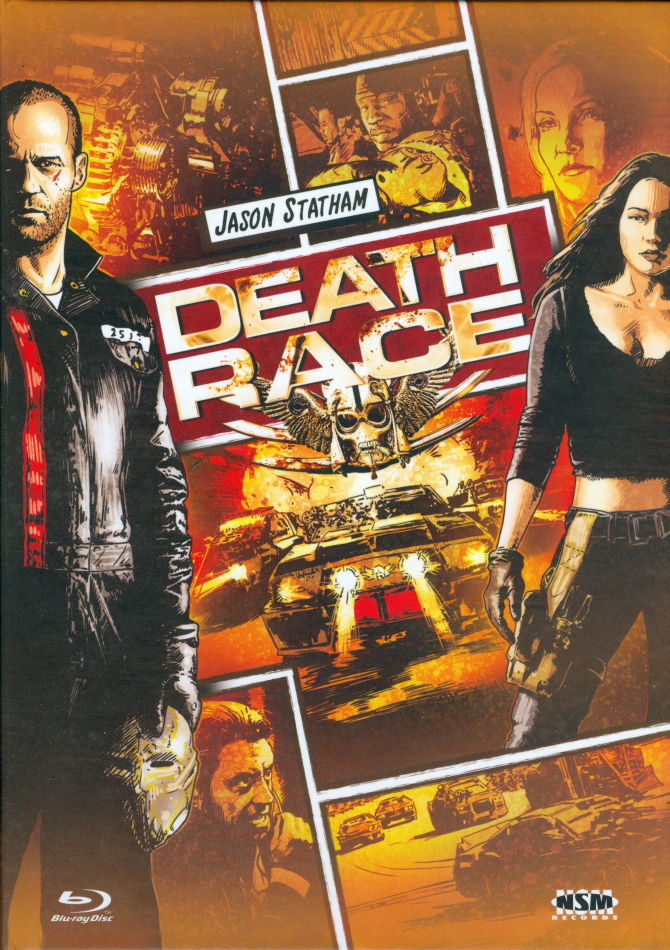 Death Race (2008) Cover B, Extended Edition, Limited Edition, Mediabook, Blu-ray + DVD
