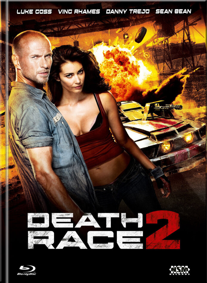 Death Race 2 (2010) Cover A, Limited Edition, Mediabook, Uncut, Blu-ray + DVD
