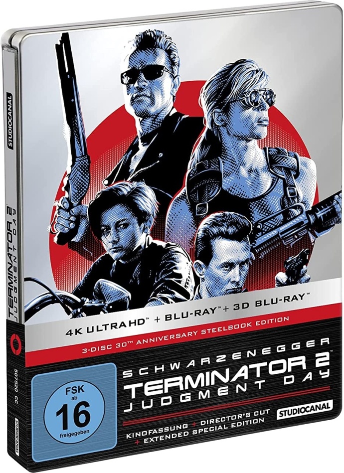 Terminator 2 - Judgment Day (1991) Director's Cut, Kinoversion, 30th Anniversary Limited Edition, Extended Special Edition, Steelbook, 4K Ultra HD + Blu-ray + Blu-ray 3D