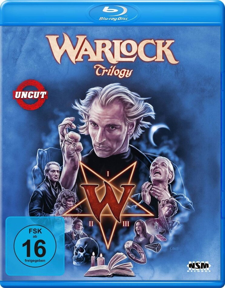 Warlock Trilogy Uncut, 3 Blu-rays