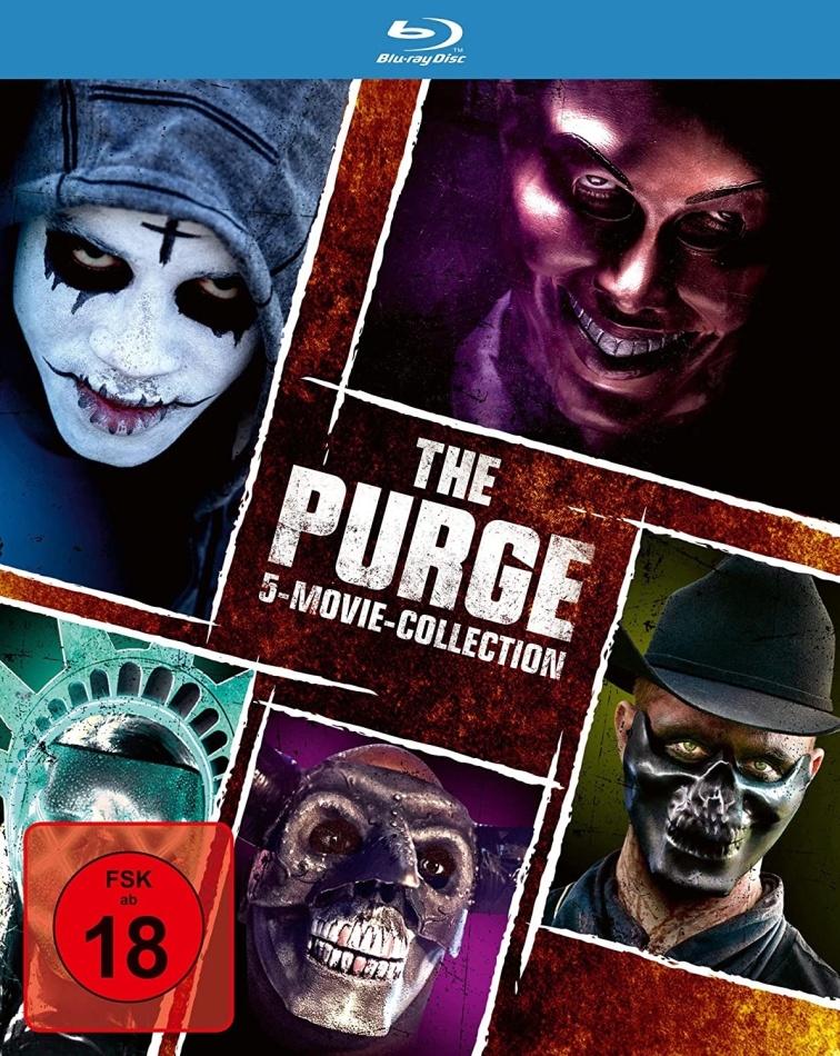 The Purge 1-5 - 5-Movie Collection 5 Blu-rays