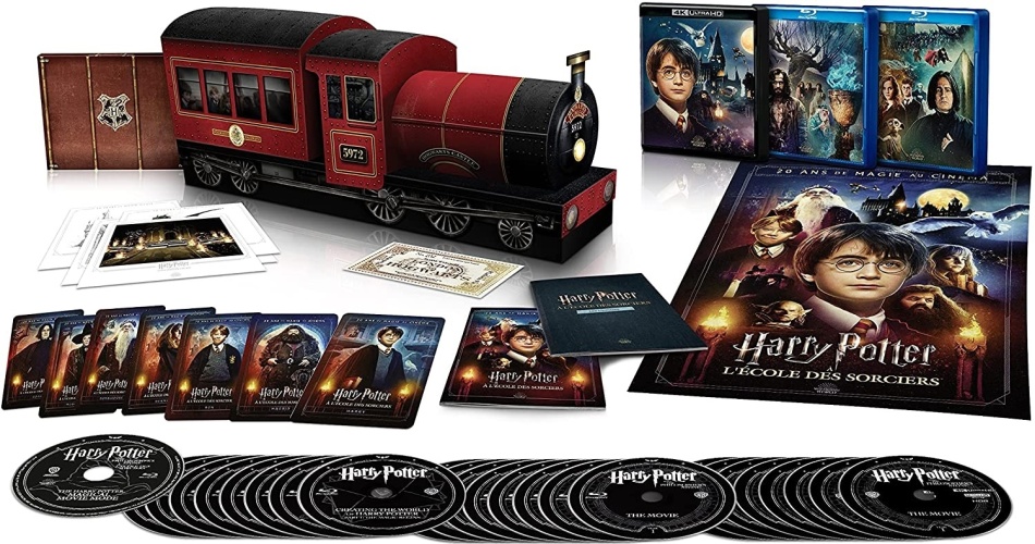 Harry Potter 1 - 7 - L'intégrale Édition Collector Ultimate Hogwarts Express, Édition Limitée, 8 4K Ultra HDs + 17 Blu-ray