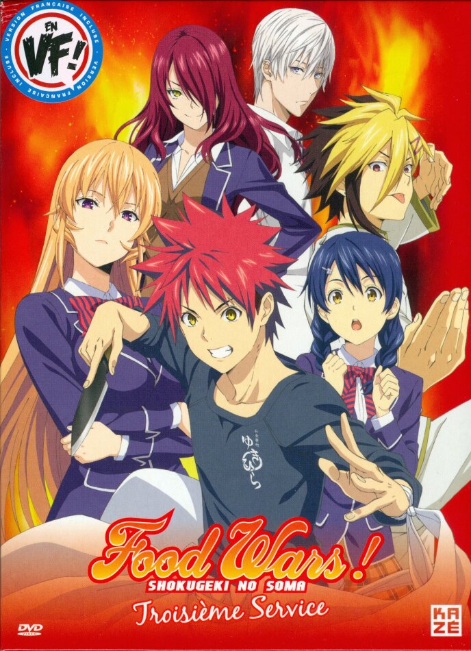 Food Wars! - Shokugeki no Soma: Troisième Service - Saison 3 Schuber, Digipack, 5 DVDs