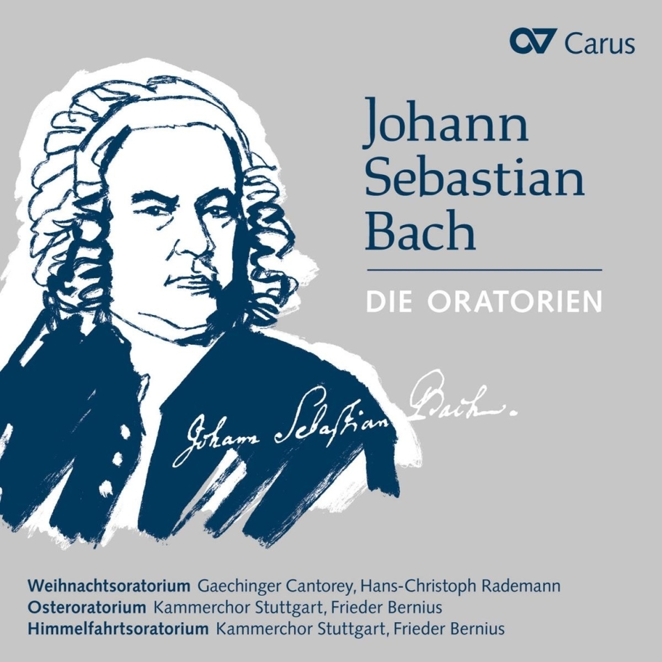 Johann Sebastian Bach (1685-1750), Hans-Christoph Rademann, Frieder Bernius, Gaechinger Cantorey & Kammerchor Stuttgart - Die Oratorien - The Oratorios - Weihnachtsoratorium - Osteroratorium, Himmelfahrtsoratorium 3 CDs