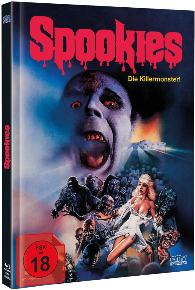 Spookies (1986) Cover A, Édition Limitée, Mediabook, Blu-ray + DVD