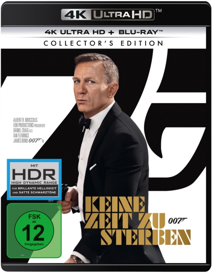 James Bond: Keine Zeit zu sterben (2021) Collector's Edition, 4K Ultra HD + Blu-ray