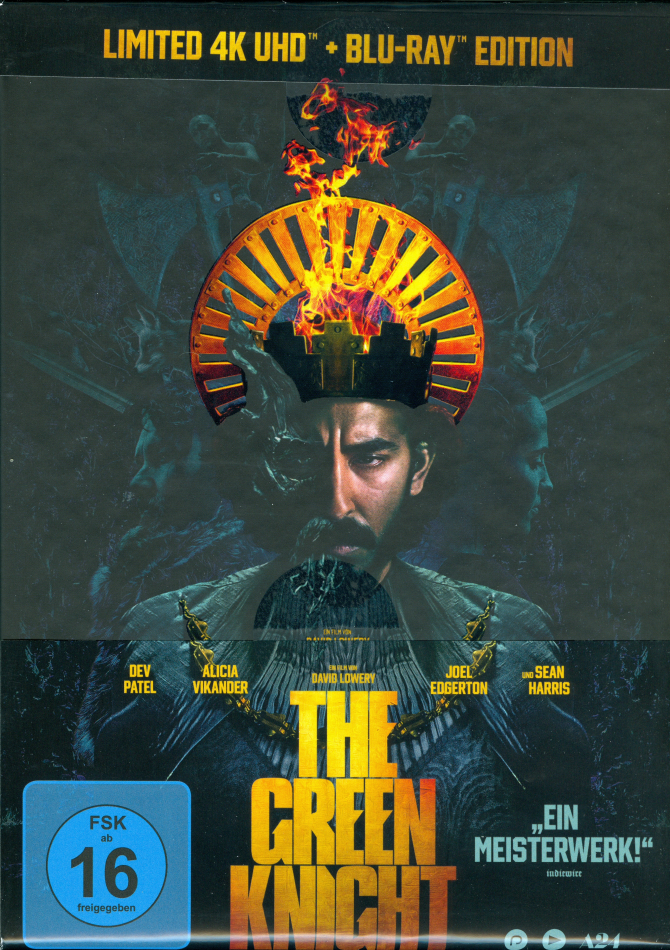 The Green Knight (2021) Limited Edition, Mediabook, 4K Ultra HD + Blu-ray