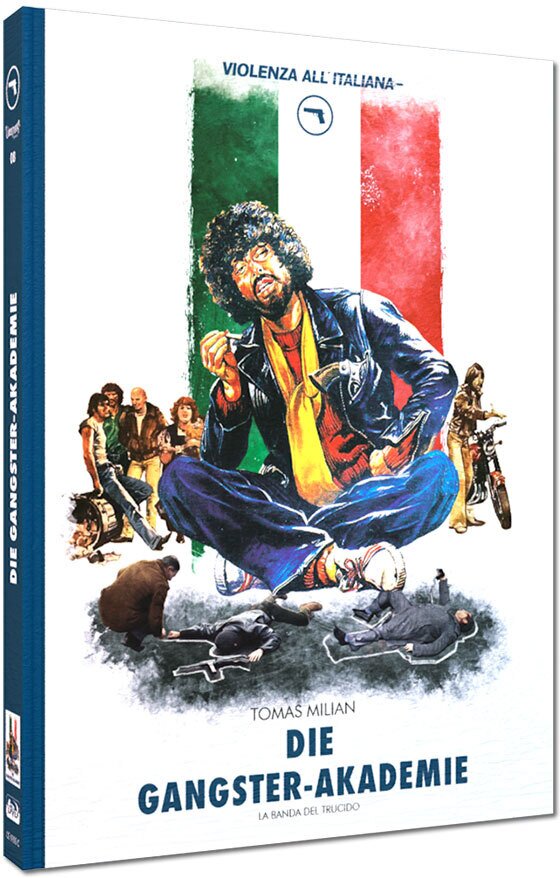 Die Gangster-Akademie (1977) Cover C, Violenza All'Italiana Collection, Limited Edition, Mediabook, Blu-ray + DVD
