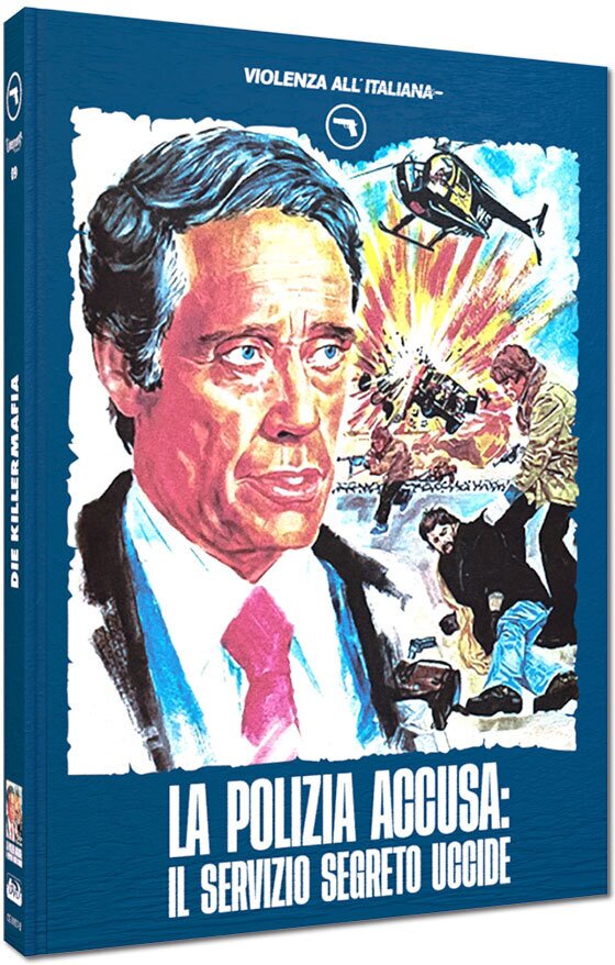 La polizia accusa: il servizio segreto uccide (1975) Cover B, Violenza All'Italiana Collection, Limited Edition, Mediabook, Blu-ray + DVD