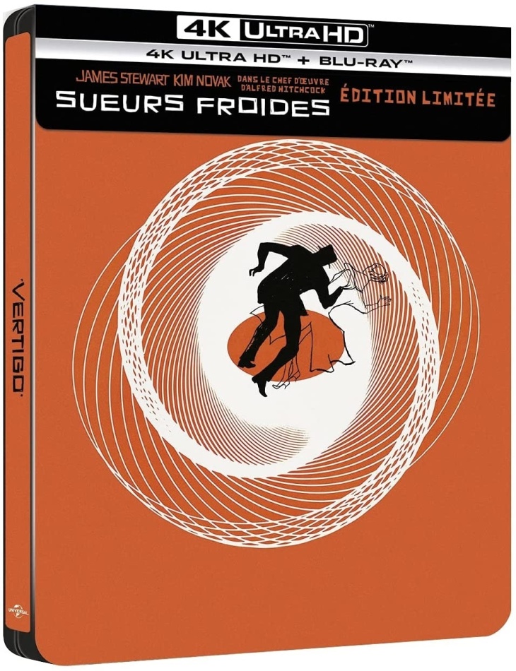 Sueurs froides (1958) Limited Edition, Steelbook, 4K Ultra HD + Blu-ray