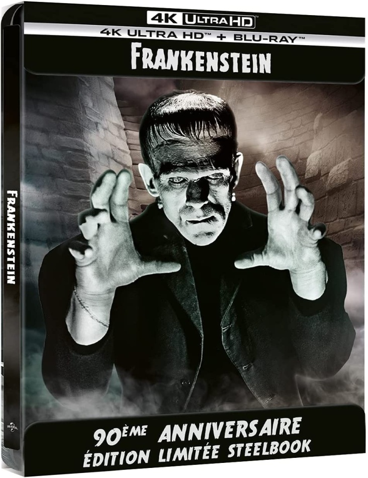 Frankenstein (1931) 90th Anniversary Edition, Limited Edition, Steelbook, 4K Ultra HD + Blu-ray