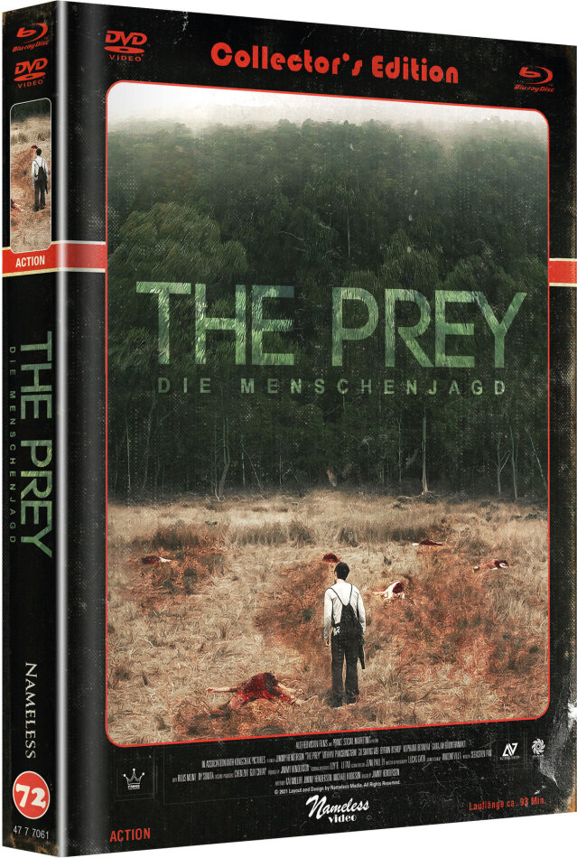 The Prey - Die Menschenjagd (2018) Cover C, Limited Edition, Mediabook, Blu-ray + DVD
