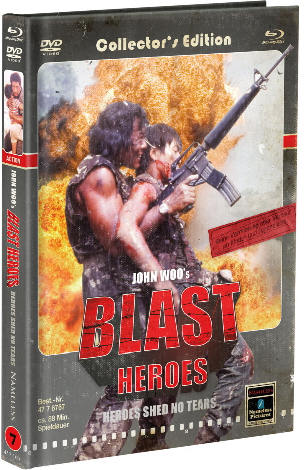 Blast Heroes - Heroes shed no tears (1984) Cover C, Limited Collector's Edition, Mediabook, Blu-ray + DVD