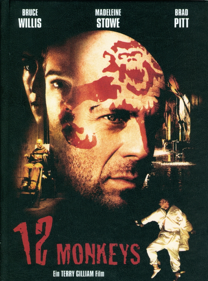 12 Monkeys (1995) Cover A, Limited Edition, Mediabook, Blu-ray + DVD