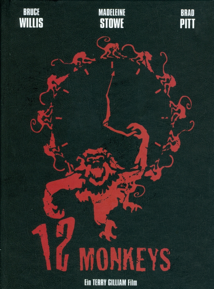 12 Monkeys (1995) Cover B, Limited Edition, Mediabook, Blu-ray + DVD