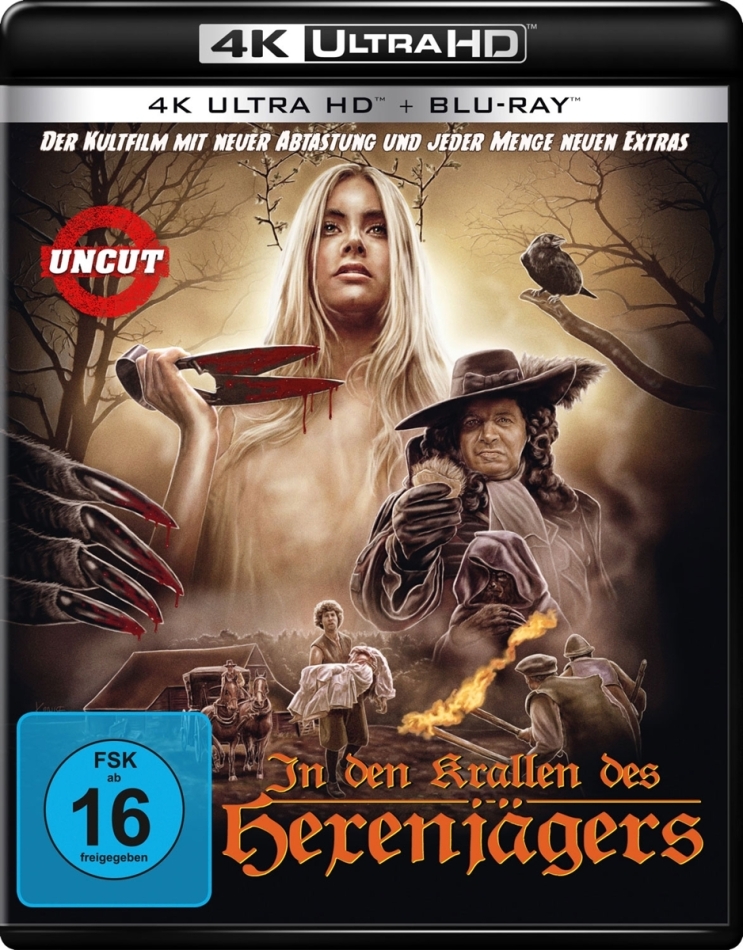 In den Krallen des Hexenjägers (1971) Uncut, 4K Ultra HD + Blu-ray