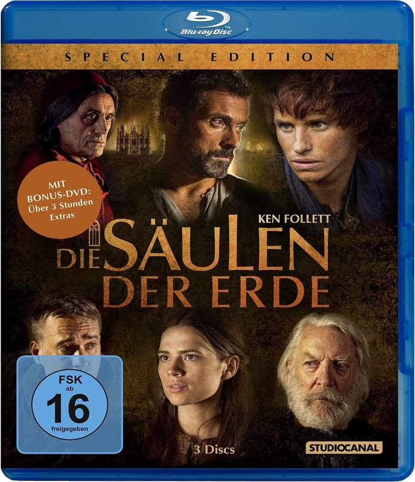 Die Säulen der Erde Special Edition, 3 Blu-rays