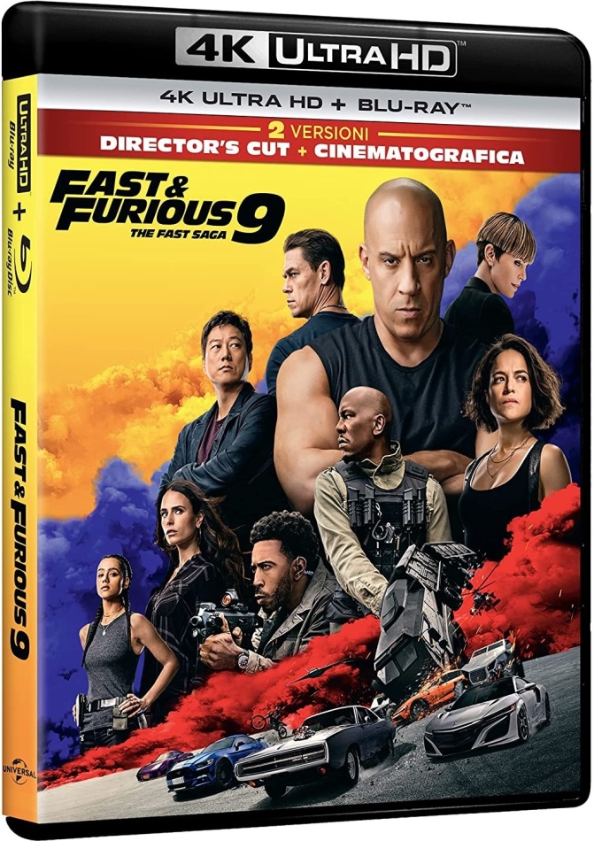 Fast & Furious 9 - The Fast Saga (2021) Director's Cut, Kinoversion, 4K Ultra HD + Blu-ray