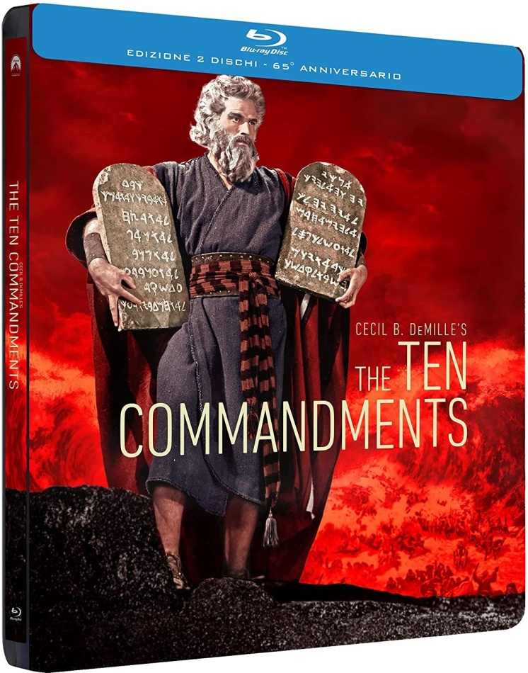 The Ten Commandments (1956) 65th Anniversary Edition, Steelbook, 2 Blu-rays
