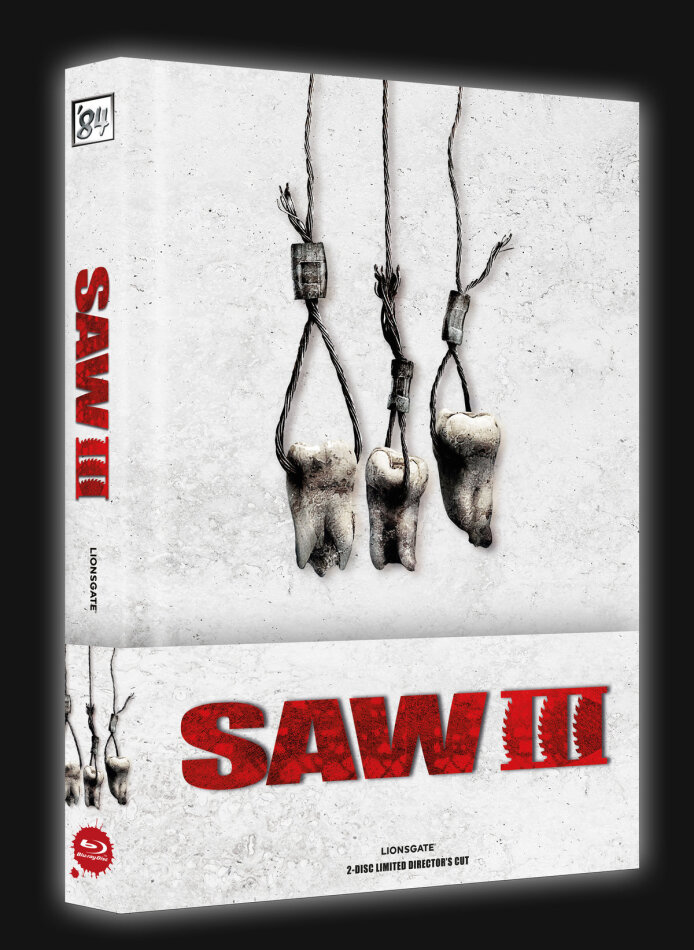 Saw 3 (2006) Wattiert, Cover A, Director's Cut, Limited Edition, Mediabook, Blu-ray + DVD