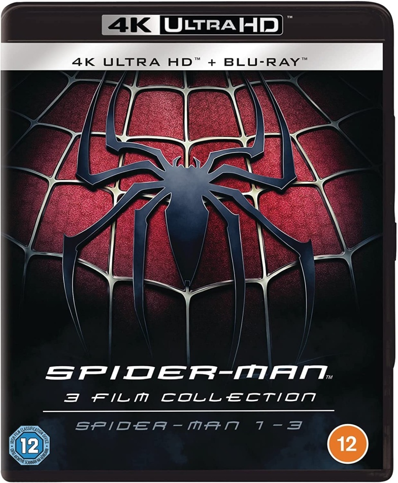 Spider-Man 1-3 - 3 Film Collection 3 4K Ultra HDs + 3 Blu-rays