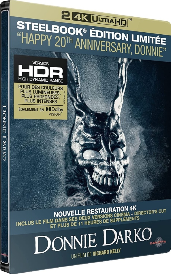 Donnie Darko (2001) 20th Anniversary Edition, Director's Cut, Kinoversion, Limited Edition, Steelbook, 2 4K Ultra HDs