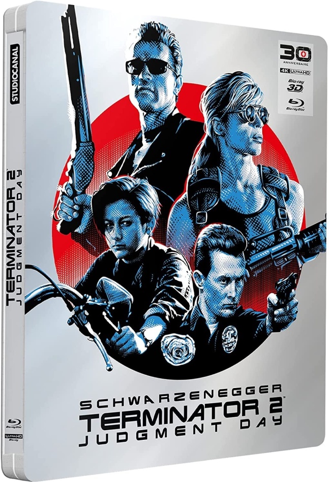 Terminator 2 - Judgment Day (1991) 30th Anniversary Edition, Limited Edition, Steelbook, 4K Ultra HD + Blu-ray 3D + Blu-ray