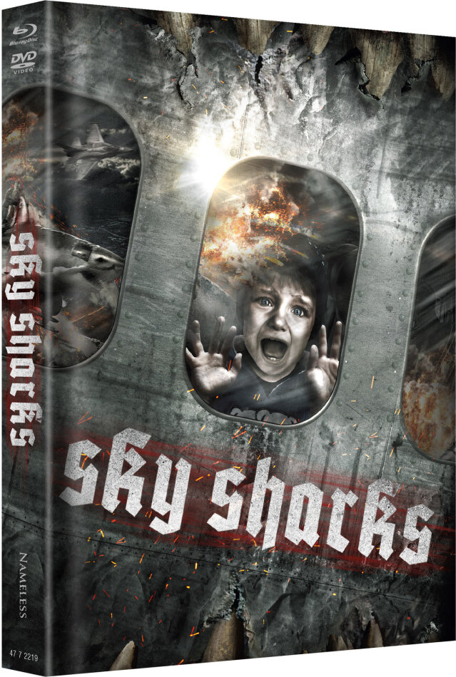 Sky Sharks (2020) Cover A, Limited Edition, Mediabook, Uncut, 2 Blu-rays + 2 DVDs