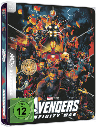 Avengers 3 - Infinity War (2018) (Mondo, Limited Edition, Steelbook, 4K Ultra HD + Blu-ray)