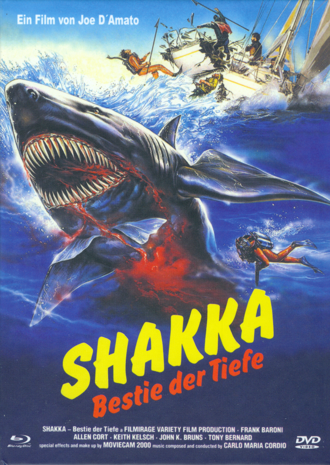 Shakka - Bestie der Tiefe (1989) Eurocult Collection, Cover A, Limited Edition, Mediabook, Uncut, Blu-ray + DVD